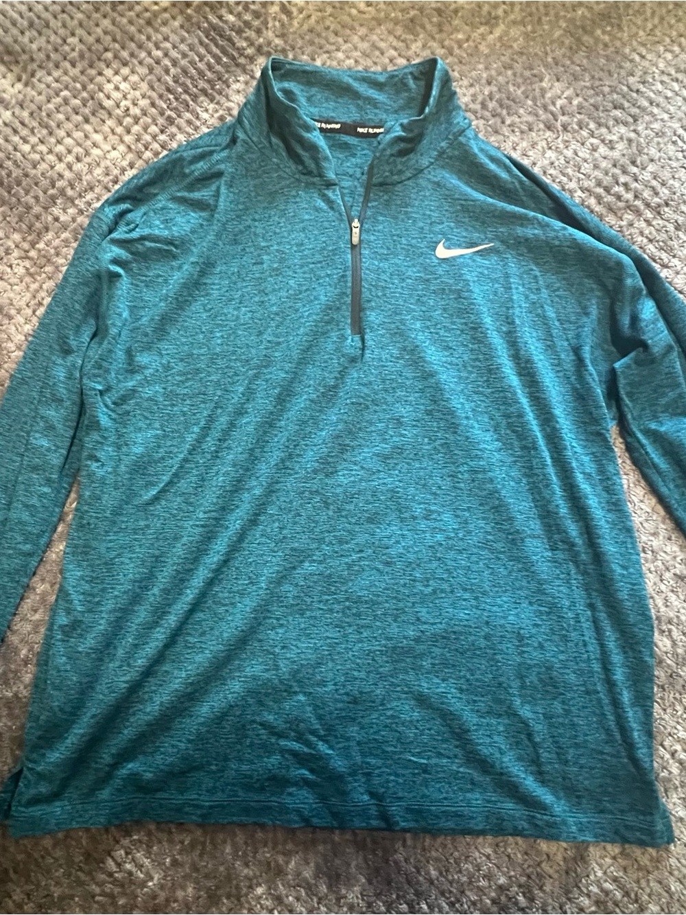 Nike Running Dri Fit Blue Quarter-Zip